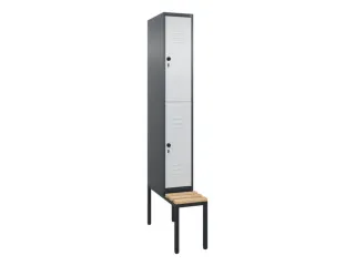 Dubbeldekse dekenkist,HxBxD 2120x300x815mm,1x2vak.,vak B 300mm - 1