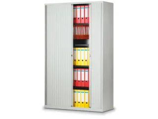 jaloeziedeurkast,HxBxD 1980x1200x430mm,5 OH,romp lichtgrijs - 1