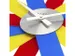 Design wandklok - 40cm- Stille klok - Multicolor - Acryl - NeXtime "Pl