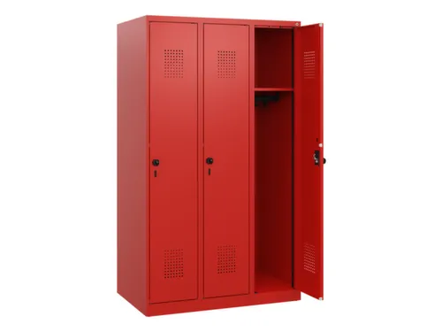 schoollocker,HxBxD 1530x900x500mm,3vak,vak B 300mm,draaigrendel