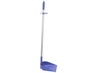 Vikan Hygiene stofblik 33cm met rechtopstaande steel 75cm Paars - 2