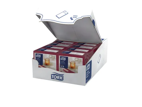 Bestekpochette Tork LinStyle 1-laags 60st duurzaam rood 509603