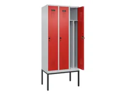 locker voor scheiding van kleding,HxBxD 2120x900x500mm,3vak