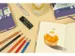 Schetsboek Kangaro A4 heather purple PU HC 80 vel 140gr roomwit met el