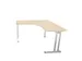 bureau in vrije vorm,HxBxD 740x1400x1400mm,vrije vorm,NE-esdoorn