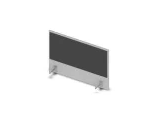 opzetpaneel bureau aanbouw zijkant MP-lichtgrijs antraciet 800mm - 1