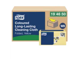 Reiningingsdoek Tork Long Lasting W8 multifunctioneel geel 194650