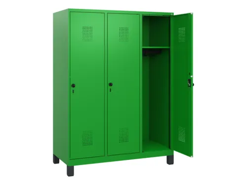 schoollocker,HxBxD 1630x1200x500mm,3vak,vak B 400mm,draaigrendel