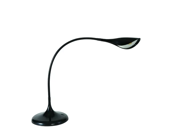 Ledarum LED-bureaulamp zwart flexibele arm en kap