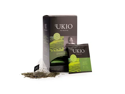 Ukio Sencha groene thee 20 piramidezakjes individueel verpakt