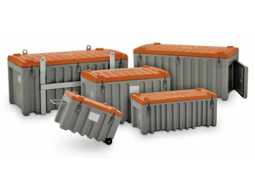 Opbergbox 150L H X B X D 530X 800X 600Mm Grijs/oranje