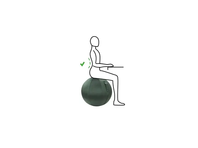 Ergoball ergonomische donkergroen Ø 65 cm.