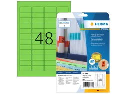 HERMA 4369 Verwijderbare etiketten A4 45,7x21,2mm Groen 960 stuks