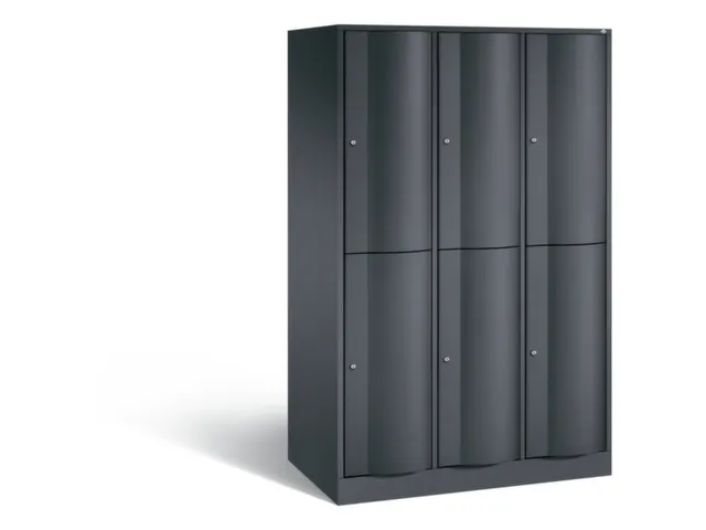 armoire multicases,corps RAL7021,face avant RAL7021