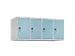 opzetkast,v. locker,4vak.,vak B 300mm,HxBxD 500x1200x500mm