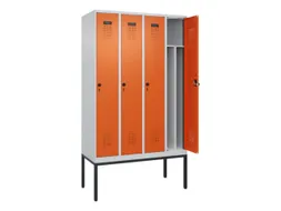locker voor scheiding van kleding,HxBxD 2120x1200x500mm,4vak