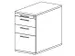 caisson de bureau,HxlxP 720-760x428x800mm,2tiroir(s),poignée rainuré