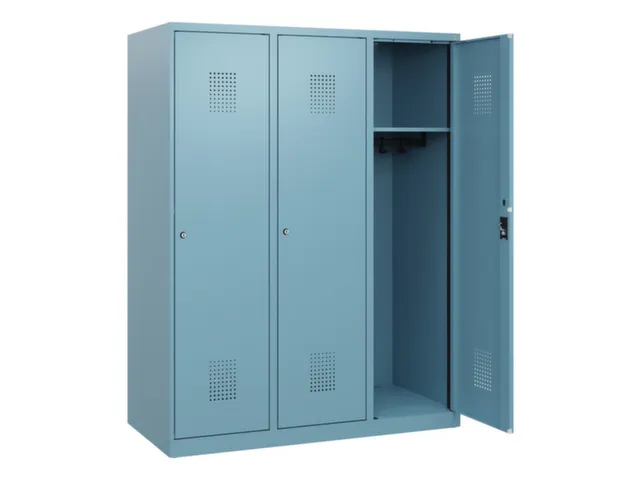 schoollocker,HxBxD 1530x1200x500mm,3vak,vak B 400mm,cil.-slot