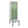 locker met bank,HxBxD 2120x600x815mm,2vak,vak B 300mm,draaigrendel