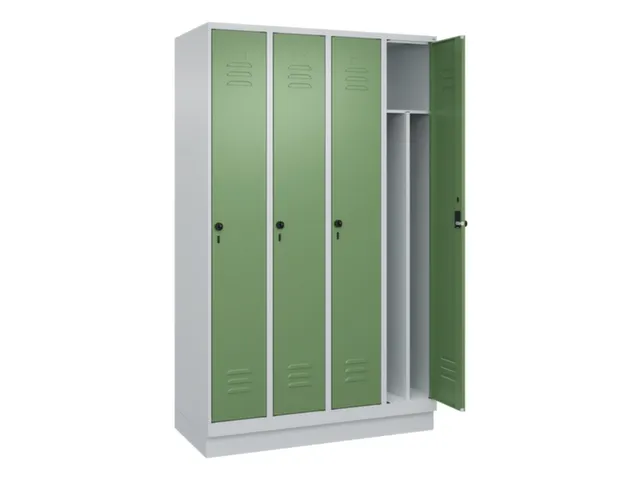 locker voor scheiding van kleding,HxBxD 1950x1200x500mm,4vak
