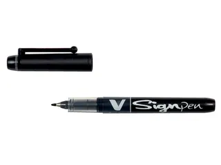 Fineliner Pilot V-Sign Pen Medium Punt Zwart - 1
