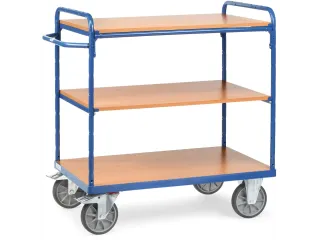 Etagewagen 8100 3 Etages Hout 500kg Laadvlak 850x500mm - 1