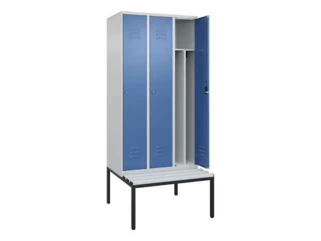 locker voor scheiding van kleding,HxBxD 2120x900x815mm,3vak
