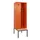 locker met bank,voor scheiding van kleding,HxBxD 2120x600x815mm,2vak