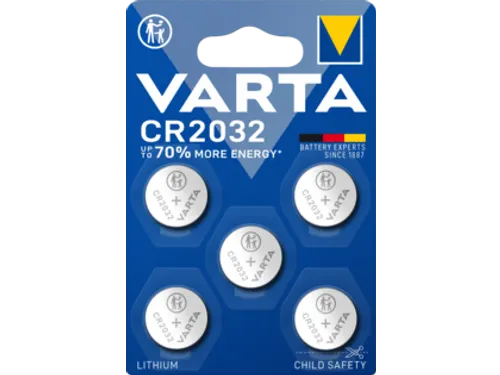 Batterij Varta knoopcel CR2032 lithium blister à 5 stuks