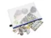 etui A4 PVC-vrij transparant met blauwe rits