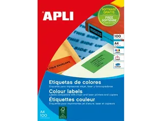 Etiket Apli Groen A4, 210x297mm - 1