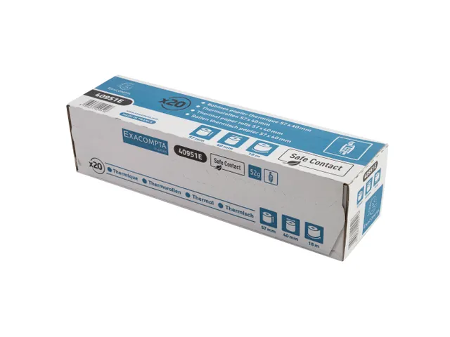 Exacompta Kassarol 40951E Blauw 57mmx40mmx12mm x 18m 20 Rollen
