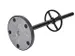 Kapstok MAUL Grando staand 175cm 16 haken zwart RAL9004