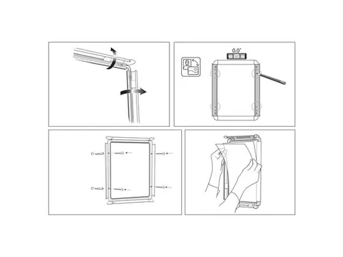 Clicklijst Nobo Essence Aluminium A4 Poster