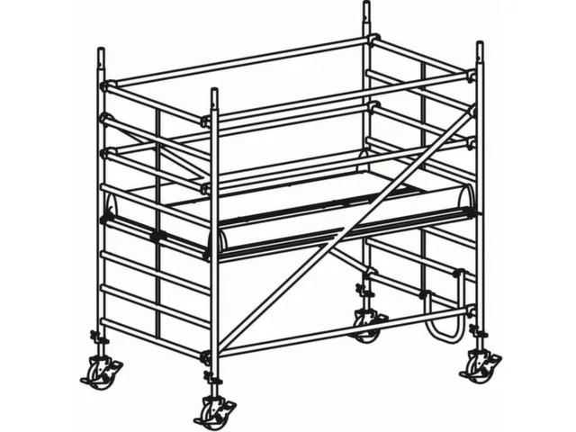 rolsteiger,reik H 3,4m,steiger H 2,64m,1platform(s),m. doorgang