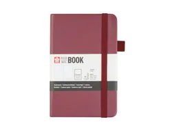 Notitieboek Sakura hard cover pocket lijn moerbei 90x140mm