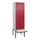 locker voor scheiding van kleding,HxBxD 2120x600x815mm,2vak