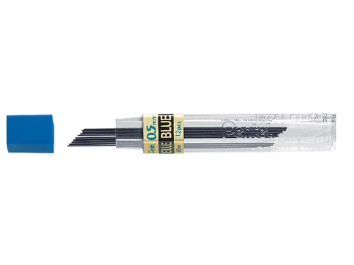 Potloodstift Pentel Ain Stein HB 0.5mm blauw koker à 20 stuks