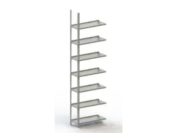 Schroefstelling Aanbouwveld 2200x752x304mm 7legborden 95kg Ral7035