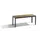 omkleedbank,HxLxD 438x1000x353mm,HPL eiken-sereno,frame staal RAL7021