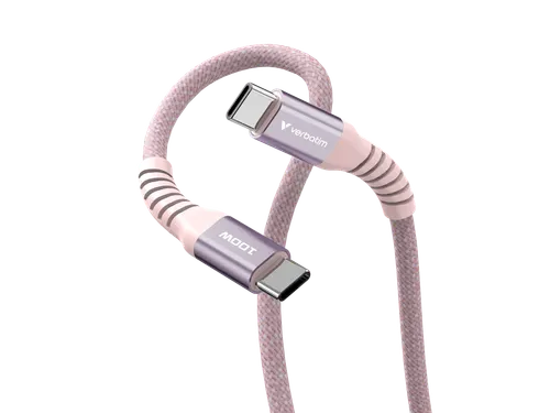 S+C Magnetische Usb-C Kabel roze 100W 31857 480Mbps 1.20m