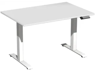 Elektrisch ihv bureau,HxBxD 730-1230x1200x800mm,blad lichtgrijs - 1