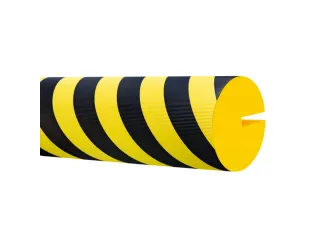 profielbescherming,cirkel,LxØ 1000x150mm,EVAC-schuim,geel/zwart - 1