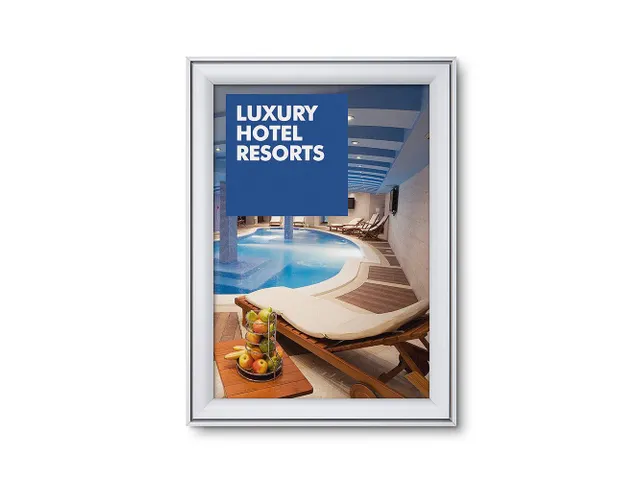 Design Kliklijst Compasso A2 Rechte Hoeken 37mm Zilver