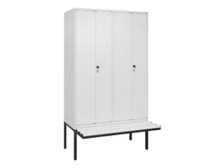 locker voor scheiding van kleding,HxBxD 2120x1200x815mm,4vak
