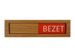 Premium Schuifbord Houtlook Vrij Bezet Groen Rood 150x40mm - 2