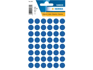 HERMA 1853 Multipurpose etiketten Rond 13mm Donkerblauw 240 stuks - 1