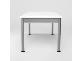 In hoogte verstelbaar bureau,HxBxD 680-800x1800x800mm,decor lichtgrijs - 2