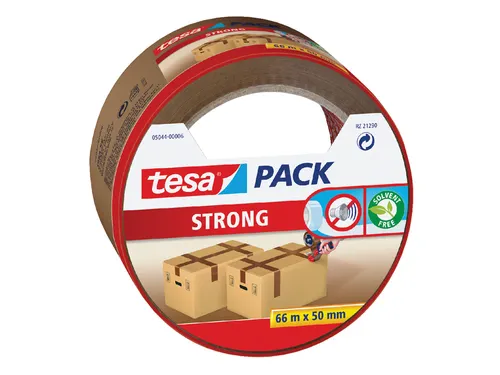 Verpakkingstape Tesapack Strong 50mmx66m Bruin PP