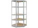 Rek Strong Hoek 176x75x40x50cm 5 Legborden Gegalvaniseerd